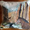 Horse and Crow Canyon
  pillow  $52
SOLD